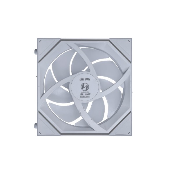 Фото - Корпусный вентилятор Lian Li Uni Fan SL-INF WIRELESS 120-3 REVERSE BLADE White (G99.12RSLIN1W3W.00)